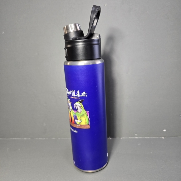 Margaritaville Parrothead Bar Exam Blue Tervis Wide Mouth 24 oz Water Bottle, - Picture 11 of 11